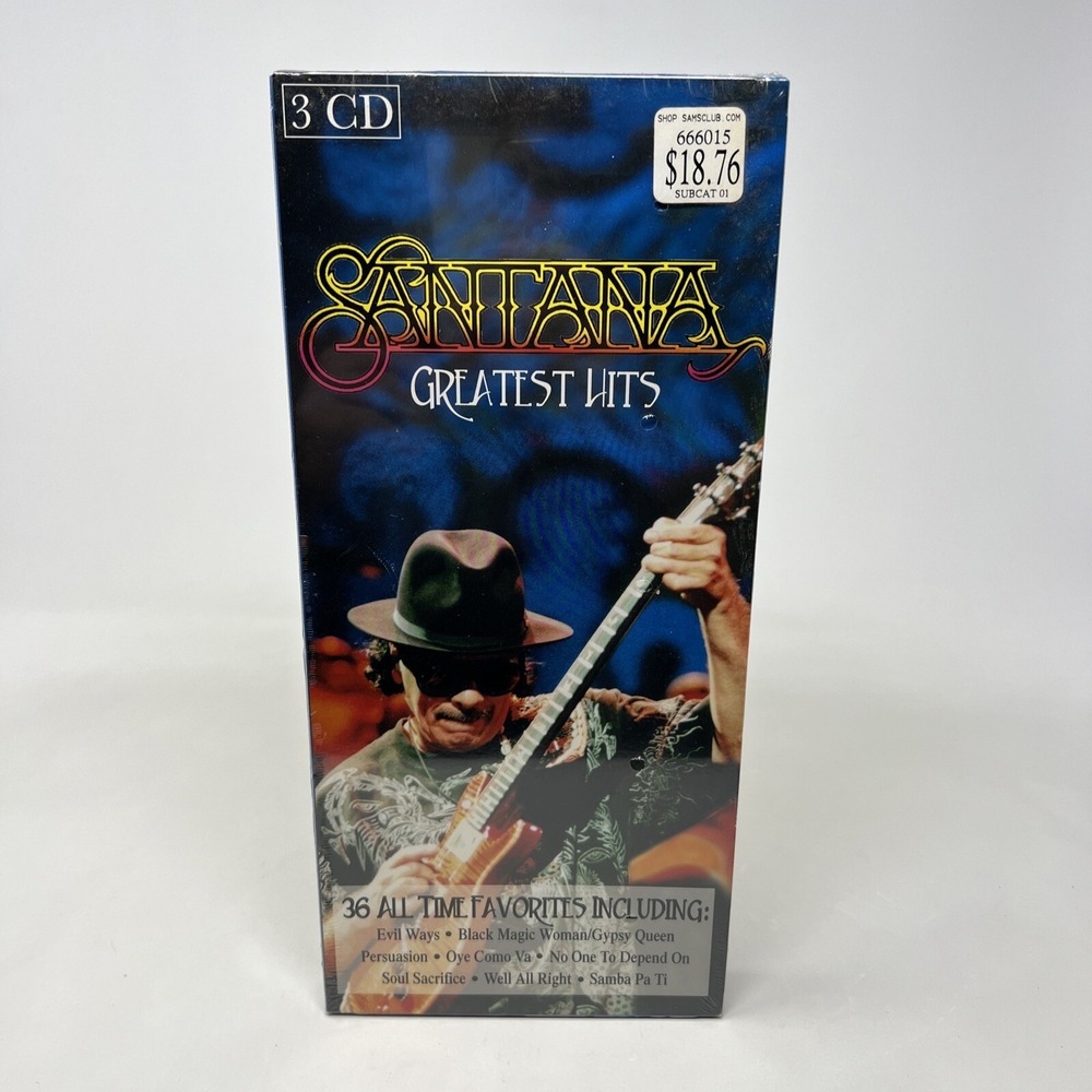 Santana Greatest Hits 36 Songs 3CD Set Sealed New 2005 Sony Music #17718 Tallbox